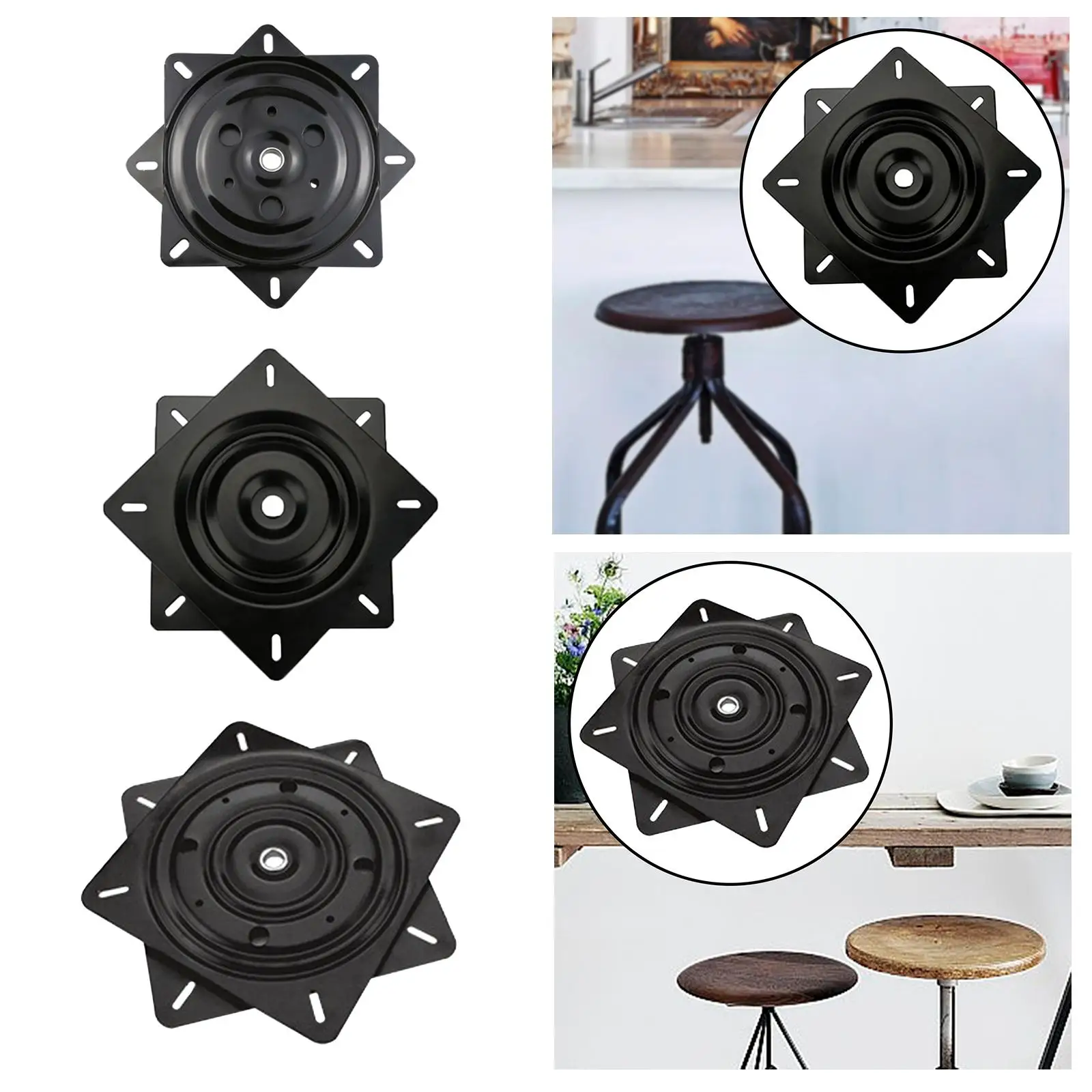 Rotating Steel Swivel Plate for Boat Seats and Bar Stools