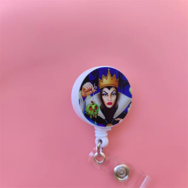 Disney Princess Cute Work Card Clip Doctor Nurse ID Name Badge Reel Holder  Reels Chest Tag Accessories Factory Pass Card Clips - AliExpress