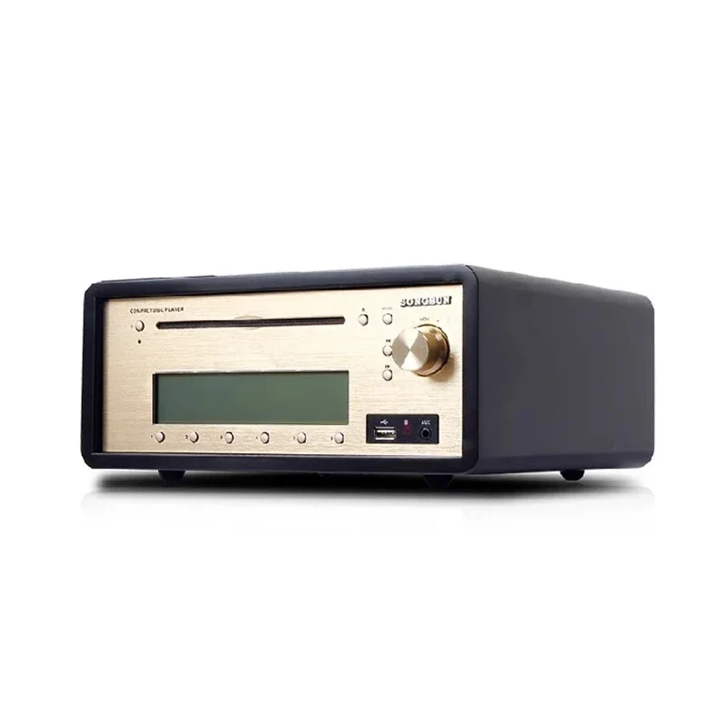 Portable CD Player Flagship Inhalation CD Player Bluetooth 5.0HIFI Lossless Headphone Amplifier Multi-function Professional CD Player FM Radio