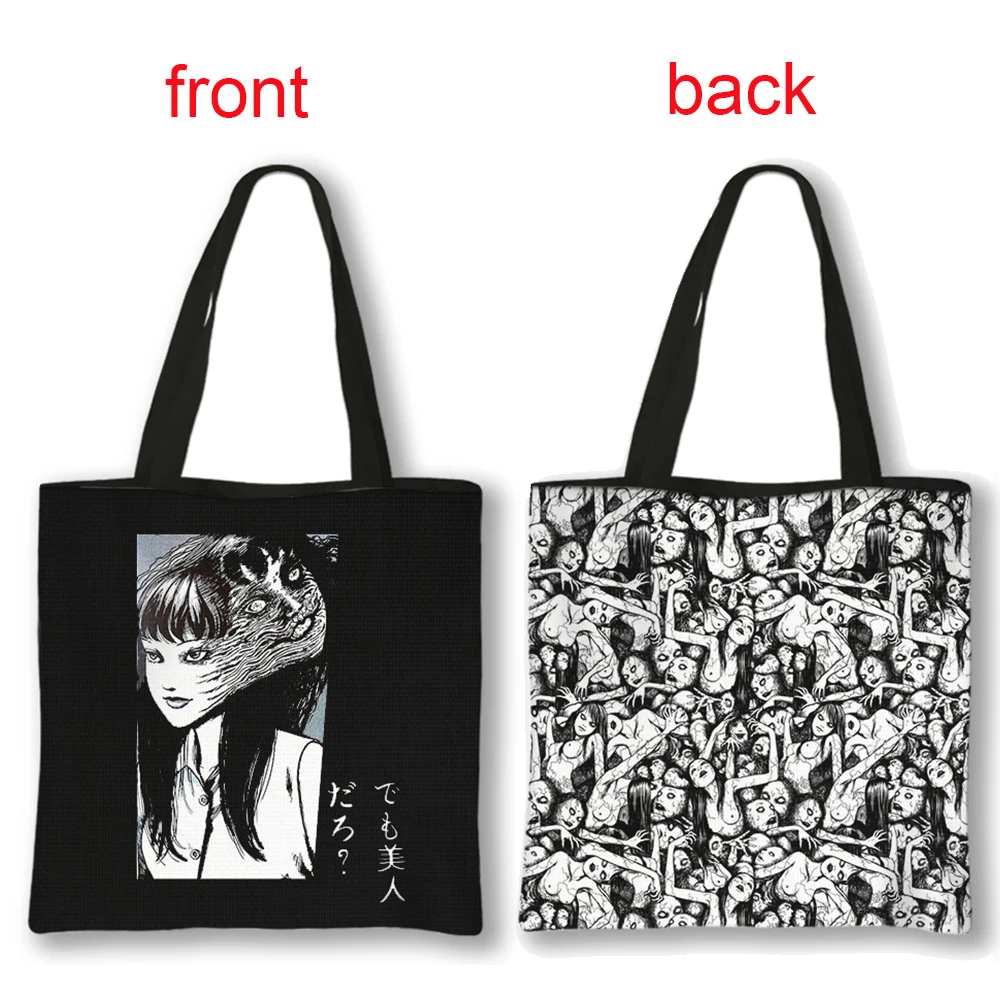 Horror Manga Tomie Women Handbag Large Capacity Totes Bag Hip Hop