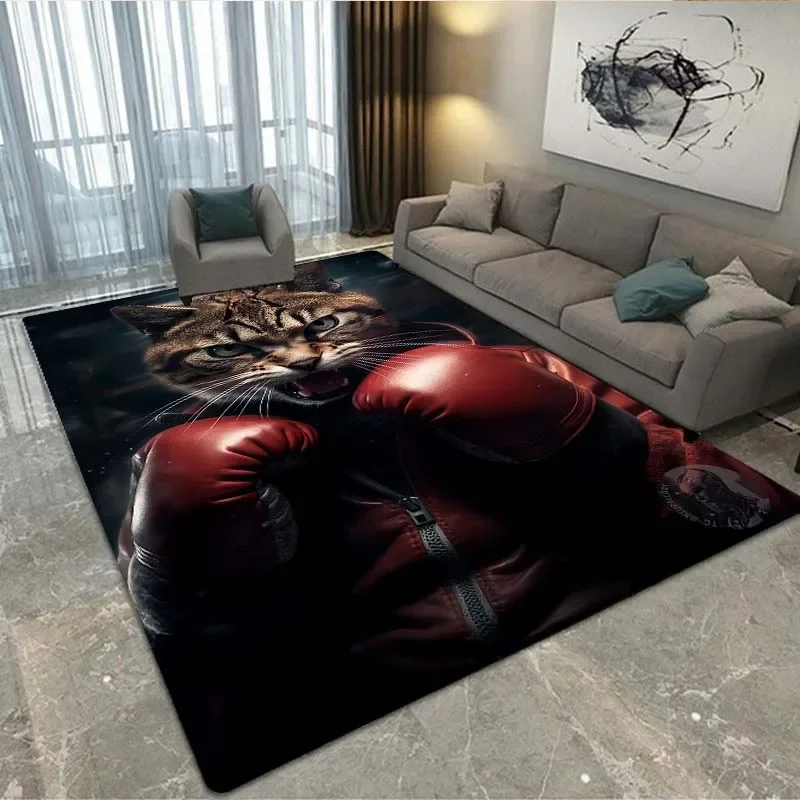

Living Room and Bedroom Rugs - Brave Stylish Cat Area Rugs for Christmas Living Room Rugs Home Decor Birthday Gifts home rug