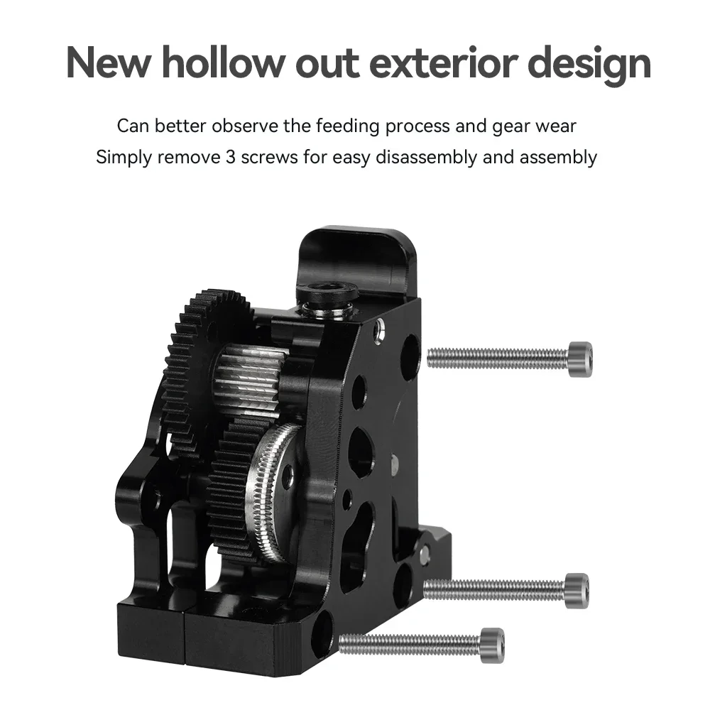 Creality Ender3 V2 CR10 CR 10S VORON HGX LITE 압출기, 듀얼 기어 압출기, 경질 강철 감속 기어, 고속 모터