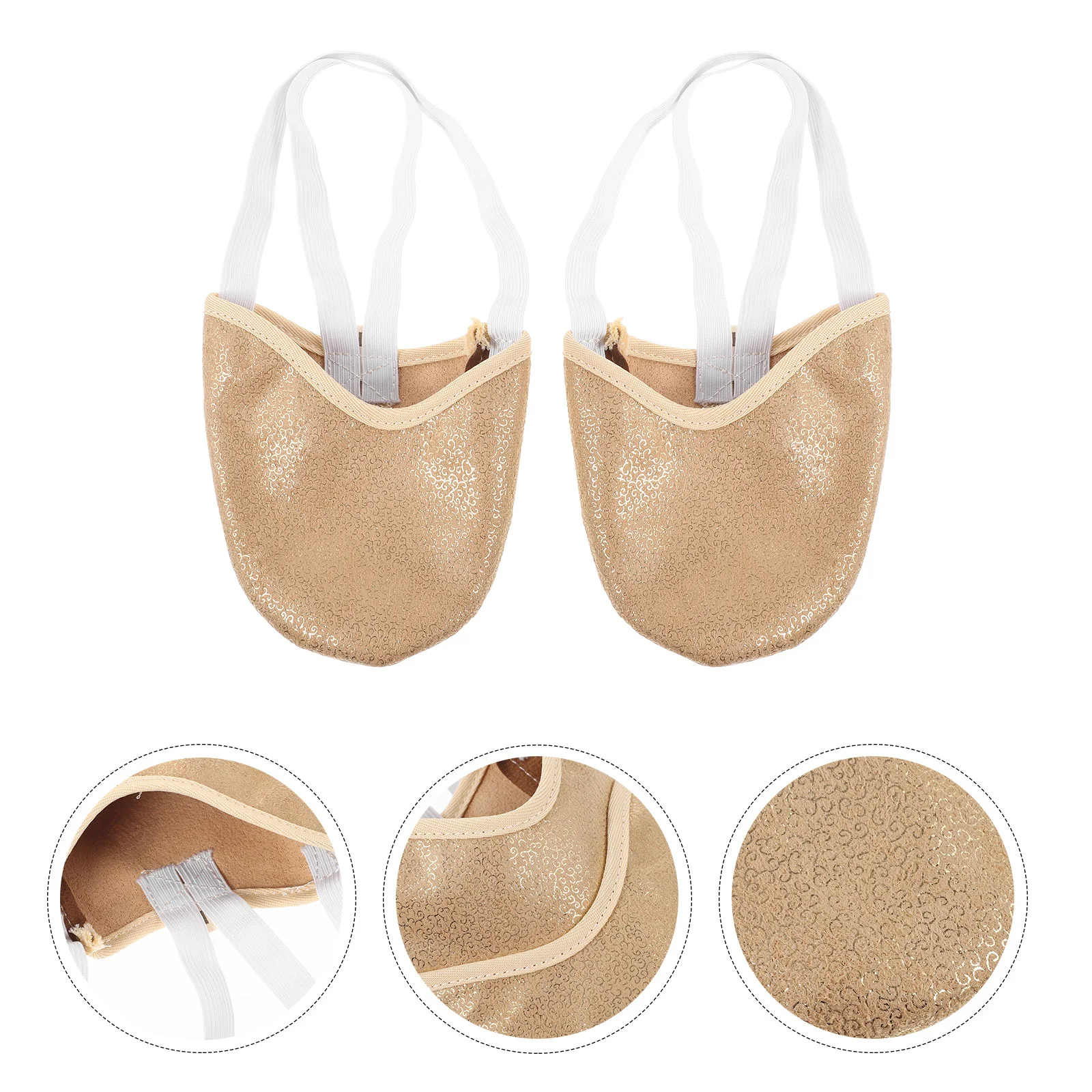 

1 Pair Half Soles Dance Shoes Breathable Toe Covers Comfortable Toe Protectors