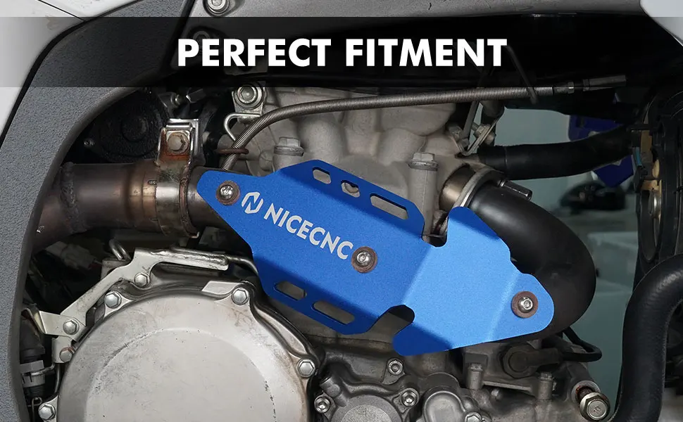 NiceCNC ATV Exhaust Muffler Mid Pipe Heat Shield Protector Guard Cover for Yamaha YFZ450R YFZ