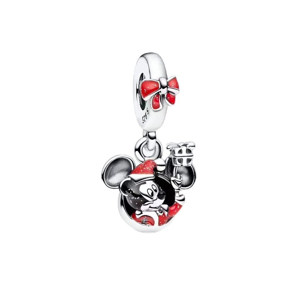 2024 new disney Mickey Minnie Charms  silver 925 trinkets Beads Suitable for original 925 charm bracelet Jewelry gift 5