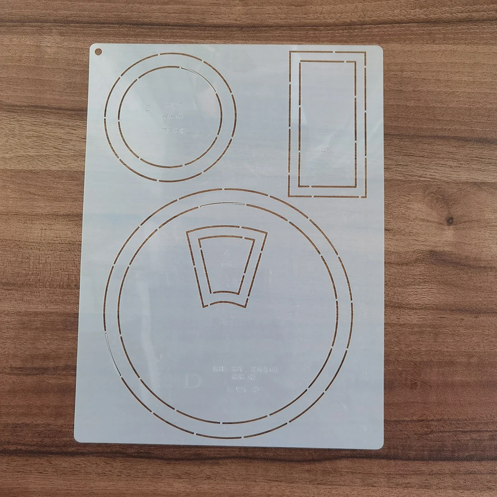 DIY Embroidery & Sewing Craft Stencil for Patchwork Bags - Reusable Template