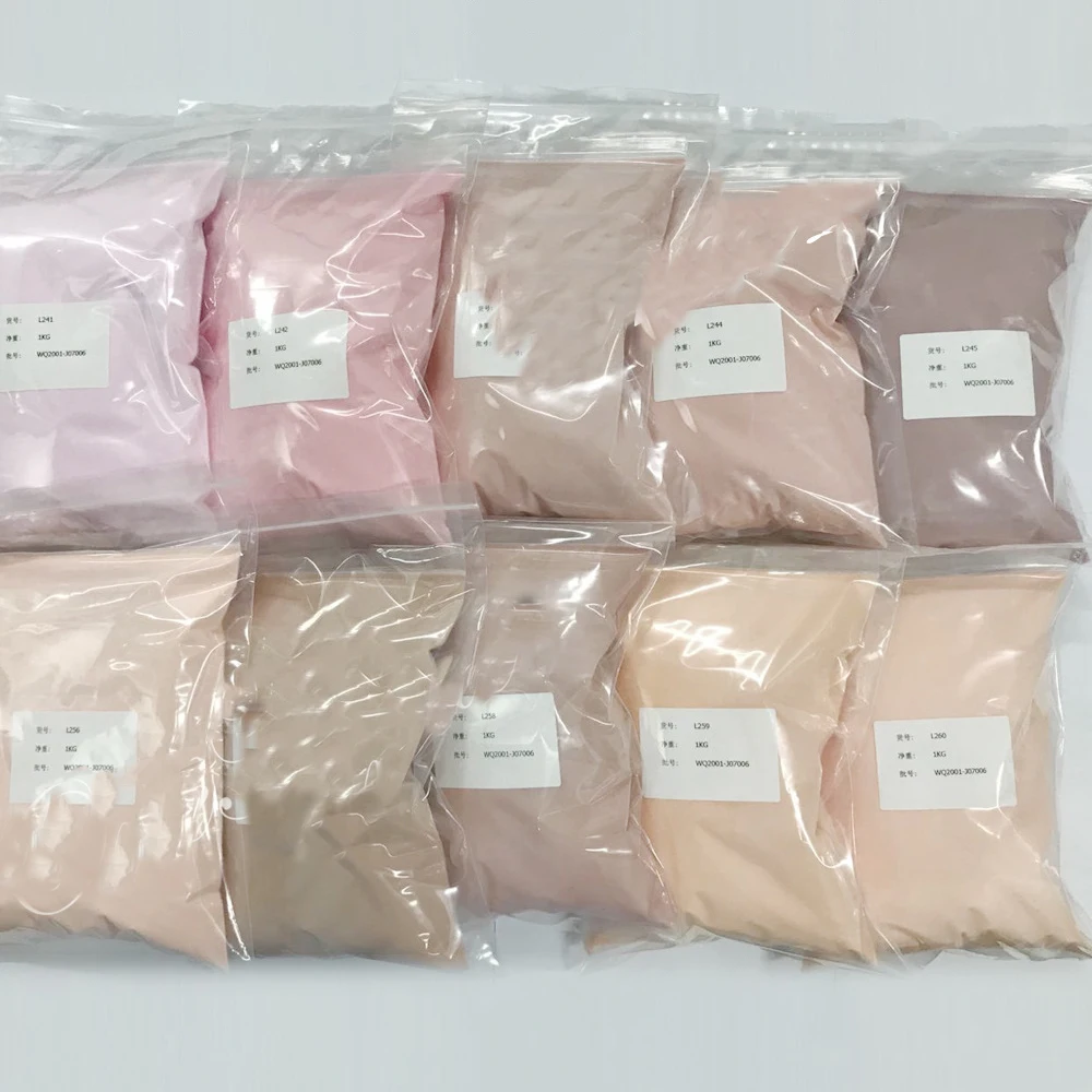 3 in1 500g Nude Nail Powder 1.1lb Brown Pink Acrylic Dipping Powder for Extension Carving DIY Salon French Nails Powder Pigment 5