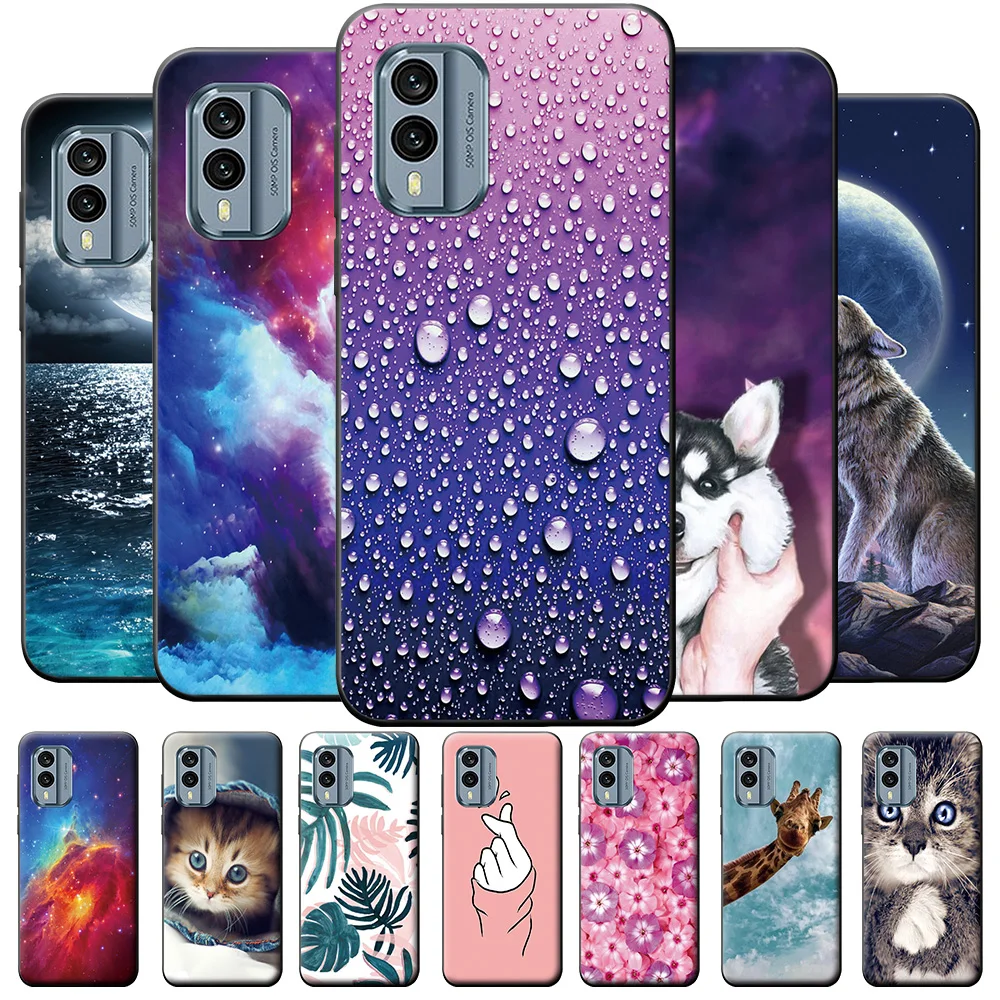 Per Nokia X30 5G Custodia Nokia X20 X10 Custodie Antiurto In Silicone Per Nokia X100 Xr20 Animali Cover Posteriore Paraurti Fundas Conchiglie