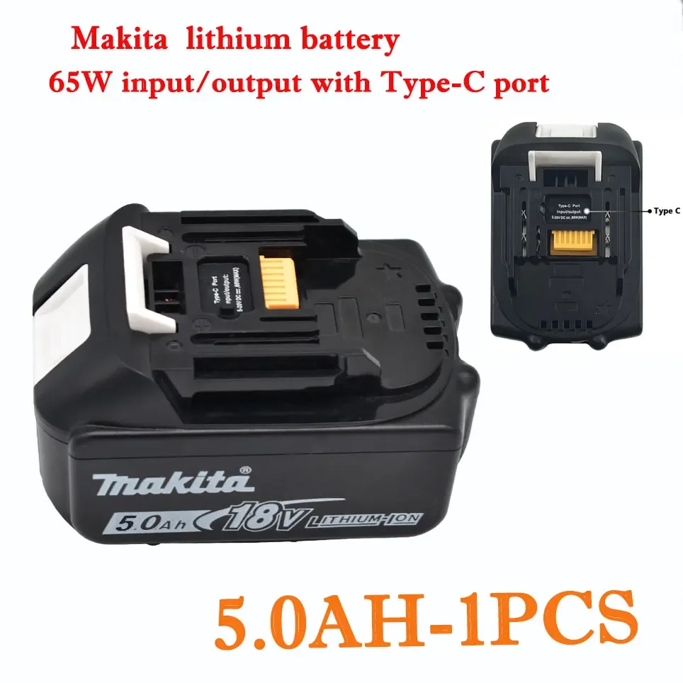 100 % Original-Makita-18-V-5,0-Ah-Akku für Elektrowerkzeuge, 18 V austauschbarer LED-Lithium-Ionen-Akku, LXT BL1860B BL1860BL1850 BL1830 – Detail 8