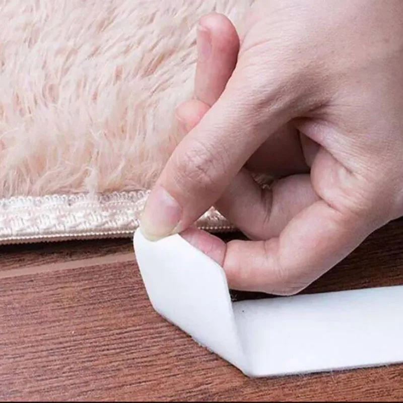 8pcs Carpet Anti Slip Mat Double Sided Tape Reusable Washable Gripper