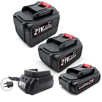 21v Rechargeable Lithium Ion Battery,for 18v Makita Battery interface,2Ah 4Ah 6Ah For Makita Electric Power Tool with EU Charger 1