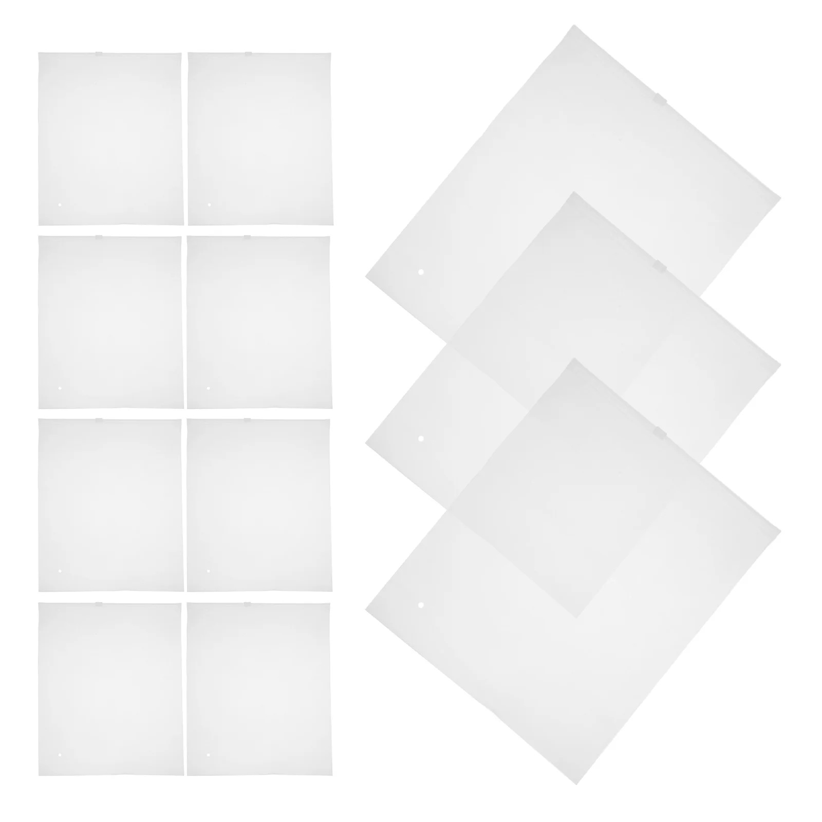 50 Pcs Swimwear Storage Bags Clear Clothing Packaging PE Frosted Zipper Pouches for Socks Underwear Bathing Suits ganizing