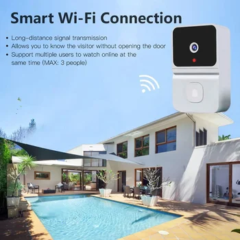 Tuya WiFi Video Doorbell Wireless HD Camera 480P Smart Home Security Protection Two Way Intercom Night Vision Smart Doorbell 6