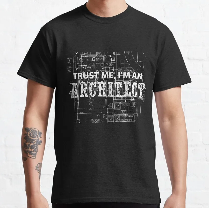 Lustige Männer T-Shirt Ich bin ein Architekt Baumwolle elektrische mechanische Computer Geek Sommer T-Shirt für Männer Kleidung plus Größe