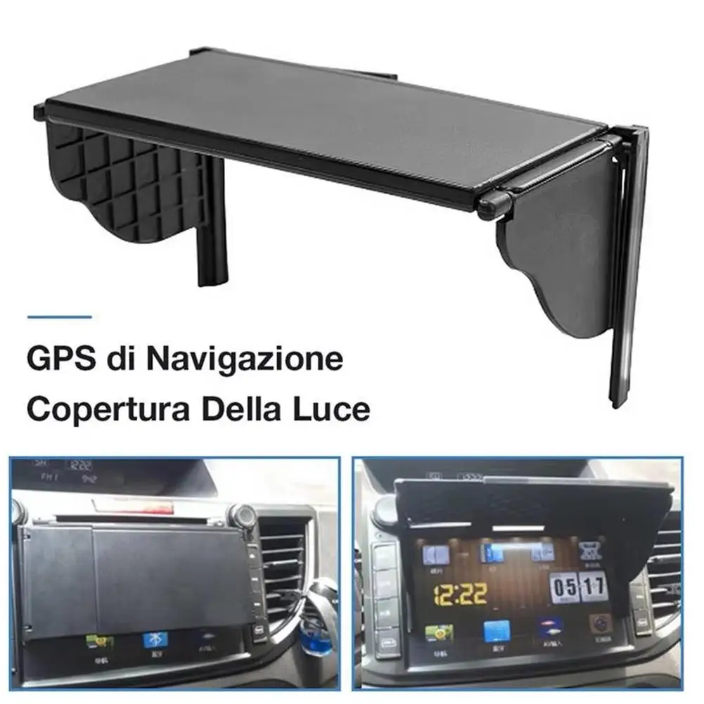 5.5-10 Inch Car GPS Sunshade Cover GPS Screen Sun Shade Visor Car Central Dashboard Navigator Display Interior Accessori