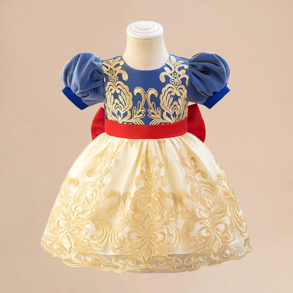 Schneewittchen Baby Mädchen Partykleid Karneval Halloween Weihnachten Prinzessin Ballkleid Hochzeit Geburtstag Kinderkleidung Cosplay Kostüme – Detail 9
