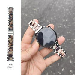 Universal 22mm Resin Metal Watch Strap - Simple and Versatile Design - Universal 22mm (Silvery)