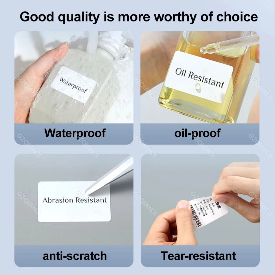 Multiple Size NIIMBOT Thermal Label Sticker Paper Pure White Cable Rolls Tape for K3/K3W 80mm 30inch Desktop Printer