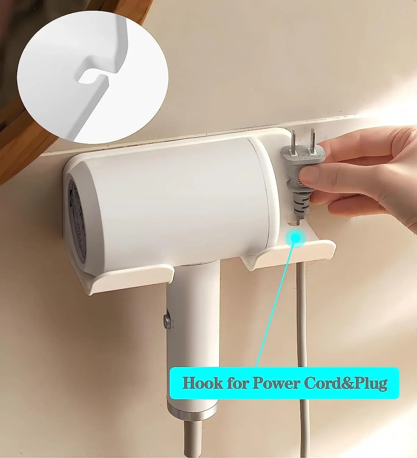 Hair Dryer Holder Wall Mounted