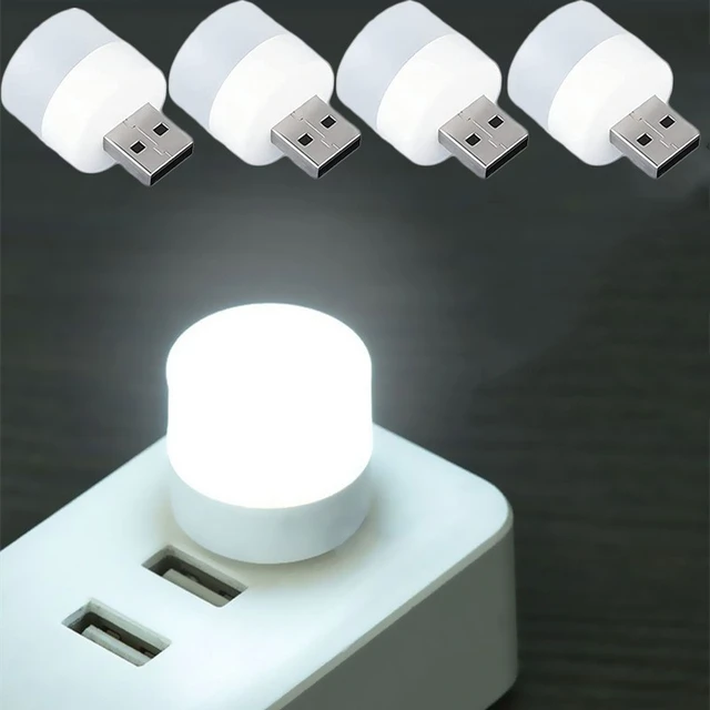 4-1Pcs Mini Portable USB LED Lamp 5V 1.2W Bright Reading Lamp Night Light Home Office Power Bank PC Laptop Notebook USB Light - AliExpress