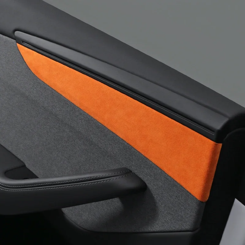 Tesla Model Y Juniper 2025 용 Betterhumz-Alcantara 도어 스트립 장식 트림 스티커로 제작 자동차 인테리어 튜닝 액세서리