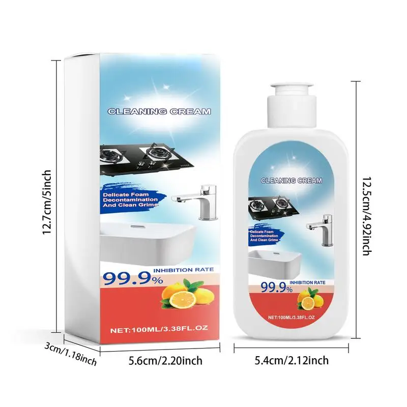 Kitchen Cleaner Liquid Household Cleaners Cleaning Spray 100ml Heavy Oil Stain Cleaner Effective Stove For Dining Table