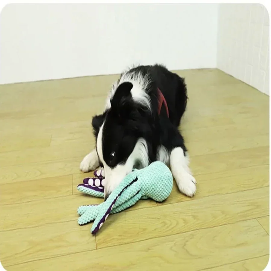 Plush Octopus Dog Toy 2