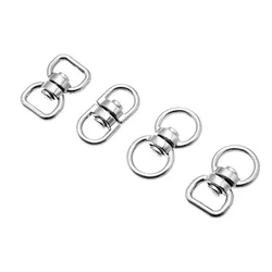 4Styles Metal Swivel Hook Clasp Key Chains Keyrings Connectors for Lanyards Paracord Handbag Bag Parts Rotating Buckle