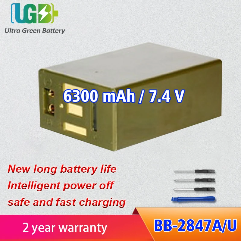 

Новинка, аккумулятор UGB для детектора мил-шахты, внешняя аккумуляторная батарея, внешняя аккумуляторная батарея 6300 мАч 7,4 В