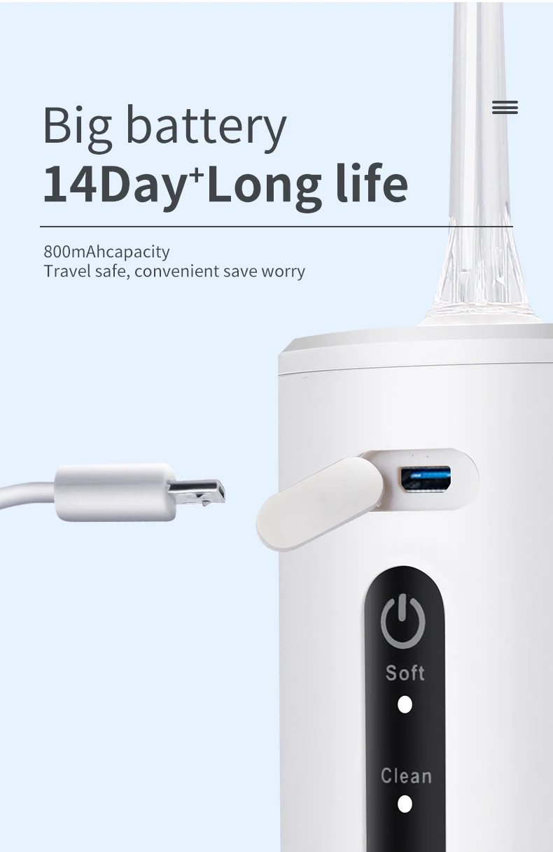 Rechargeable Water Jet Pick Teeth Cleaner Whitening Dropshipping Flosser Electric Scaler Oral Irrigator Dental Thread Home Floss Rechargeable Water Jet Pick Teeth Cleaner Whitening Dropshipping Flosser Electric Scaler Oral Irrigator Dental Thread Home Floss