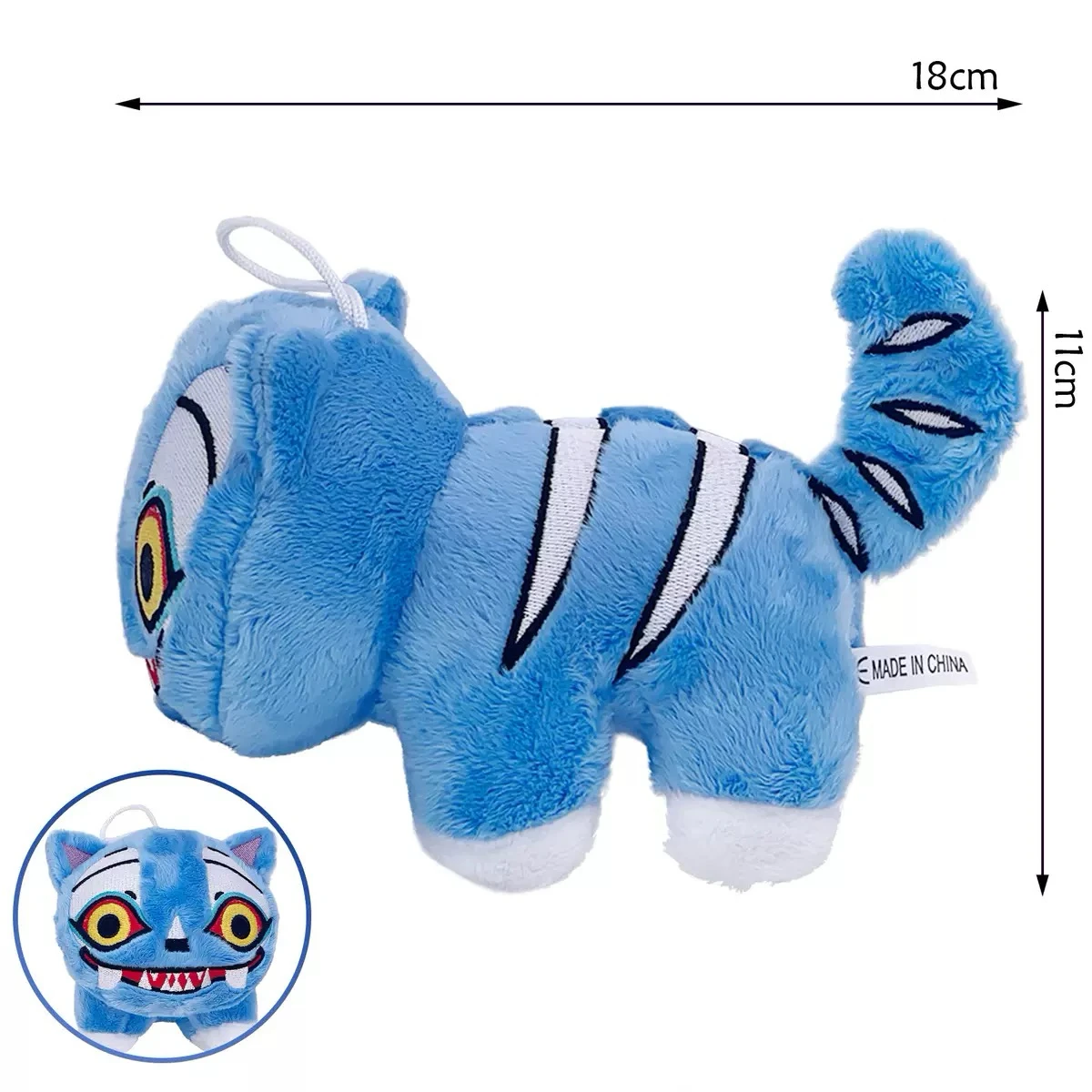 Purple Tiger Anime Plush 5