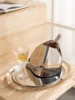 Luxury Stainless Steel Mirror Tray with Handle, Designer Tray, Decorative Tray for Home Decor, Center Table Decoration, Hotel 4