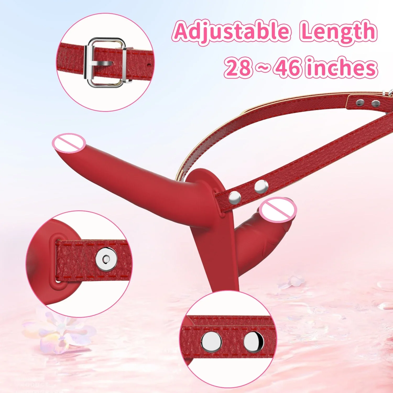 Strap On Wearable Double Penetration Cock G-Spot Dildo Panties for Lesbian Anus Vagina Massager Couples Sex Toys Adult Products