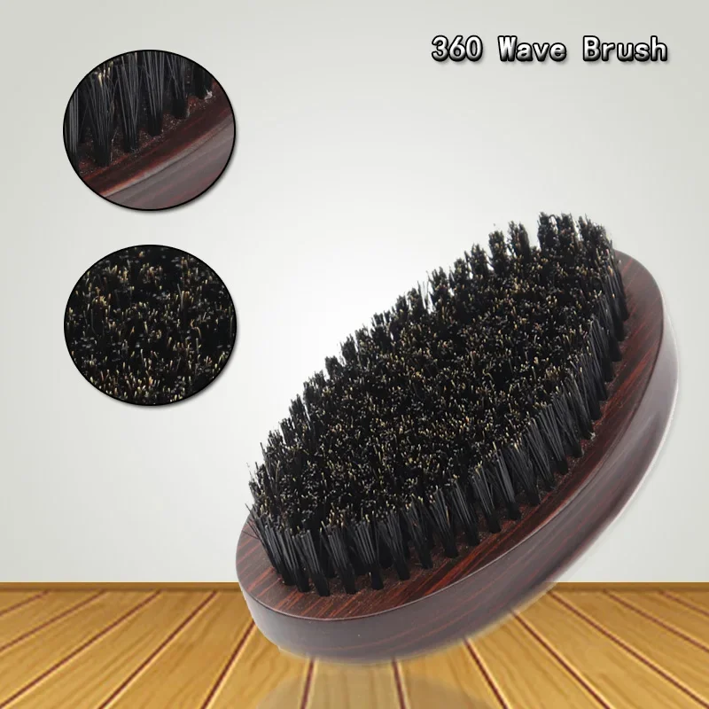 1piece men&lsquo;s curly hair styling comb beard comb beech texture massage wave anti knot For real wigs hair comb hair styling tool hair styling comb