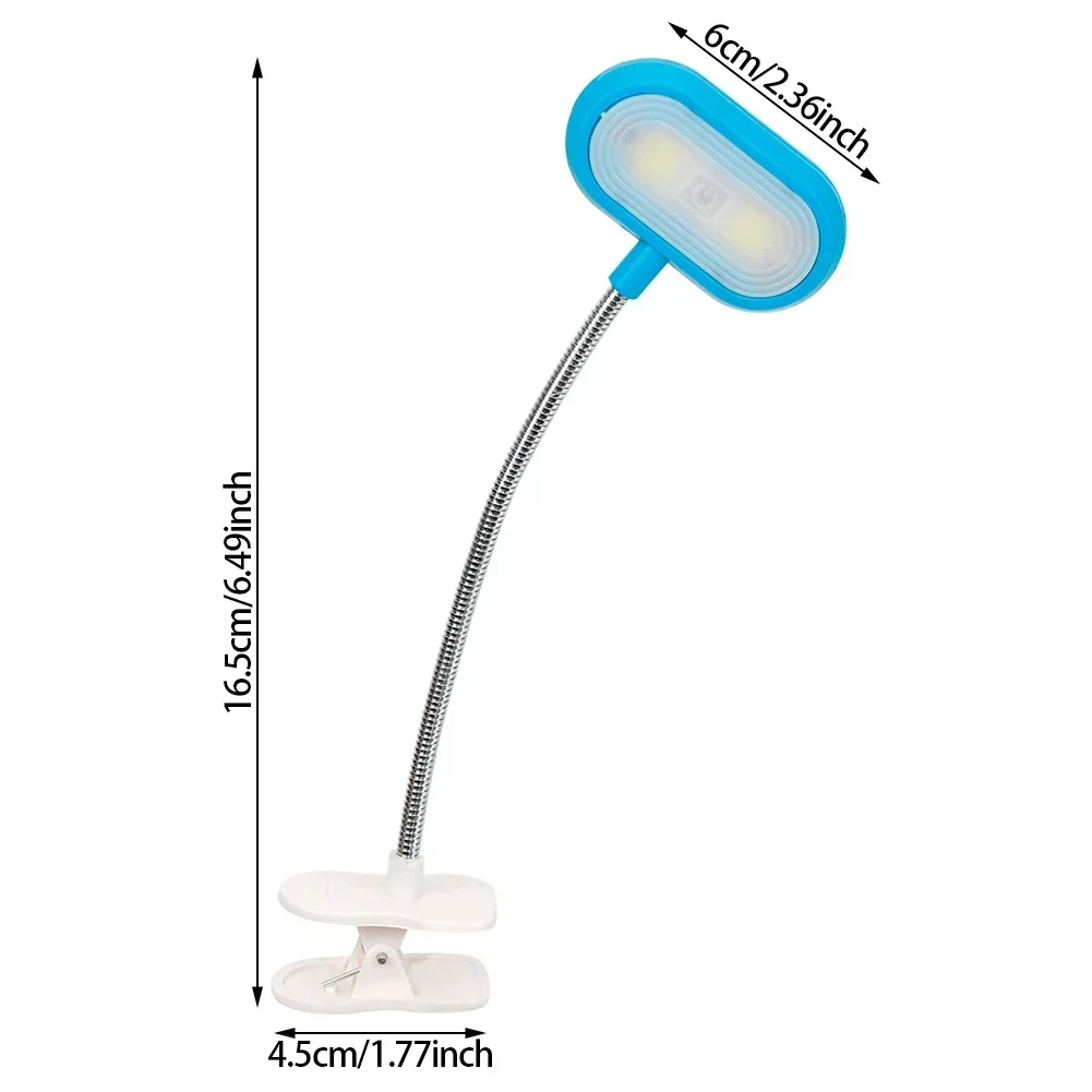 Clip Light LED Reading Lamp Portable Flexible Desk Lamp Battery Powered Eye Protection Night Light for Book Reading PC Laptop led light desk lamp night light book light led desk lamp