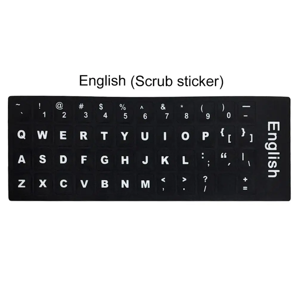 Multilingual Keyboard Sticker Set for Standard Layout Keyboards