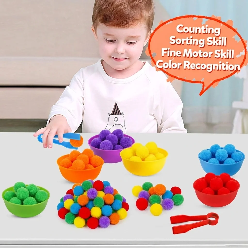 Rainbow Sorting Counting Bowls Set 2