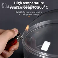 【S】Couvercle anti-éclaboussures pour micro-ondes, couvercle de chauffage pour four domestique, couvercle transparent pour assiette, poignée, ustensiles de cuisine 3