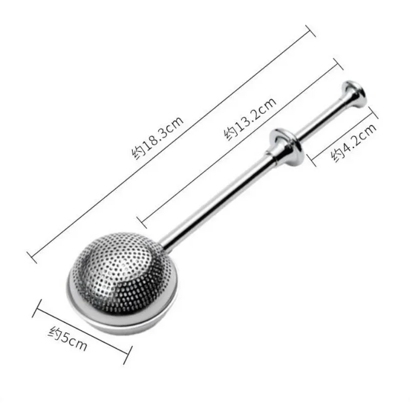 Telescopic Ball Tea Infuser Stainless Steel Tea Strainer Mesh Teaspoon Filter Metal Loose Leaf Bag Strainer Kitchen Teaware