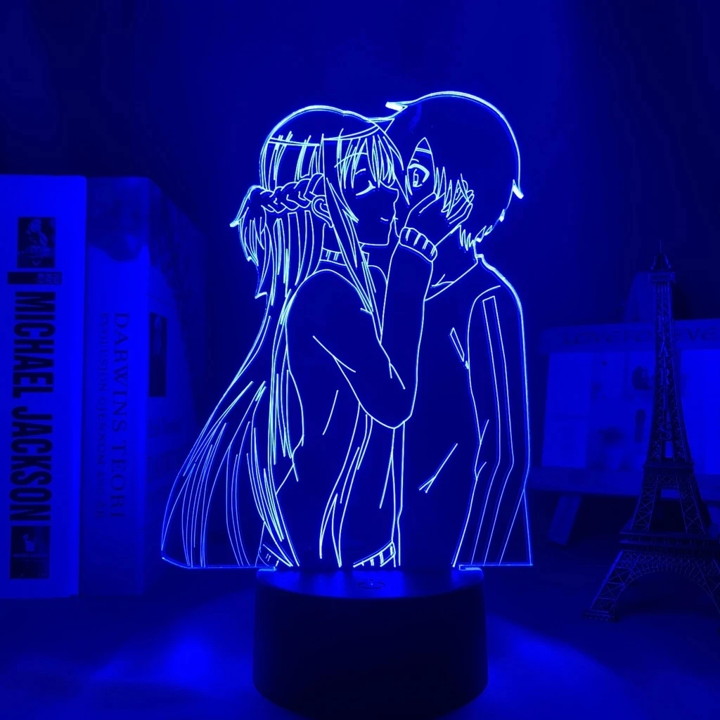 3d Anime Remote Control Lamp Sword Art Online Bedroom Decoration ...