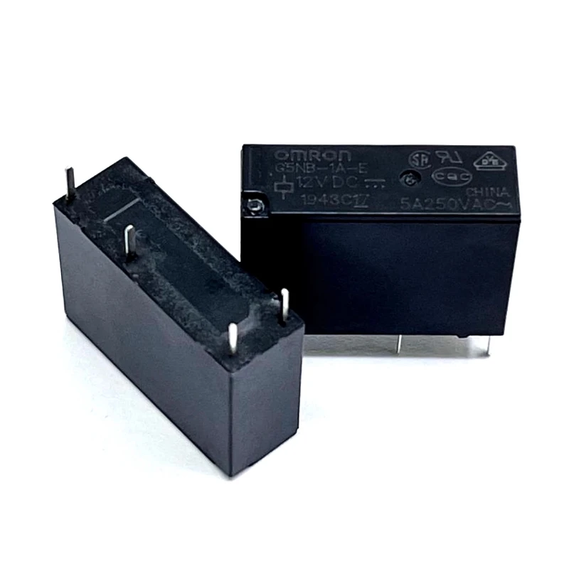 G5NB Relay G5NB-1A-E-5 12 24 VDC 5A G5NB-1A-5 12 24 VDC 3A Original New 5V 12V 24V 4PIN G5NB-1A4-EL-HA-12 24VDC power relay 5PCS