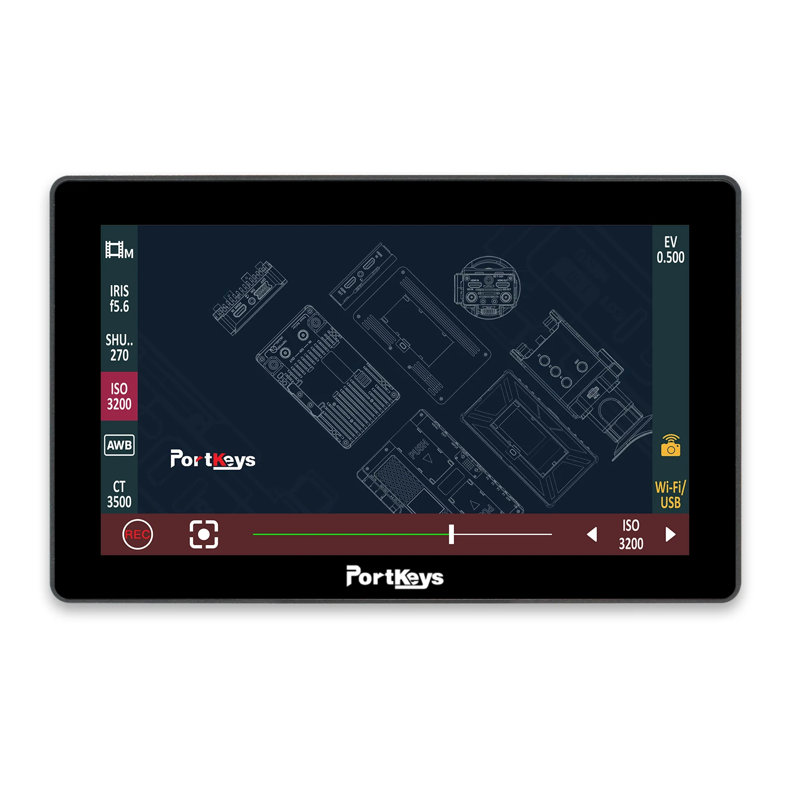 Portkeys LH5PII 5.5" Full HD 4K HDMI Monitor Touch screen Camera Monitor BMPCC4/6K Canon Sony Panasonic Z CAM portable monitor dslr field monitor