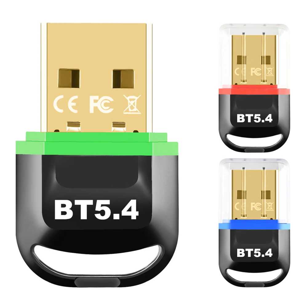 USB BT 5.4 동글 어댑터, BT 5.4 동글 리시버 지지대, Win11/10/8.1 BT 동글, PC 스피커 무선 마우스 이어폰 키보드용