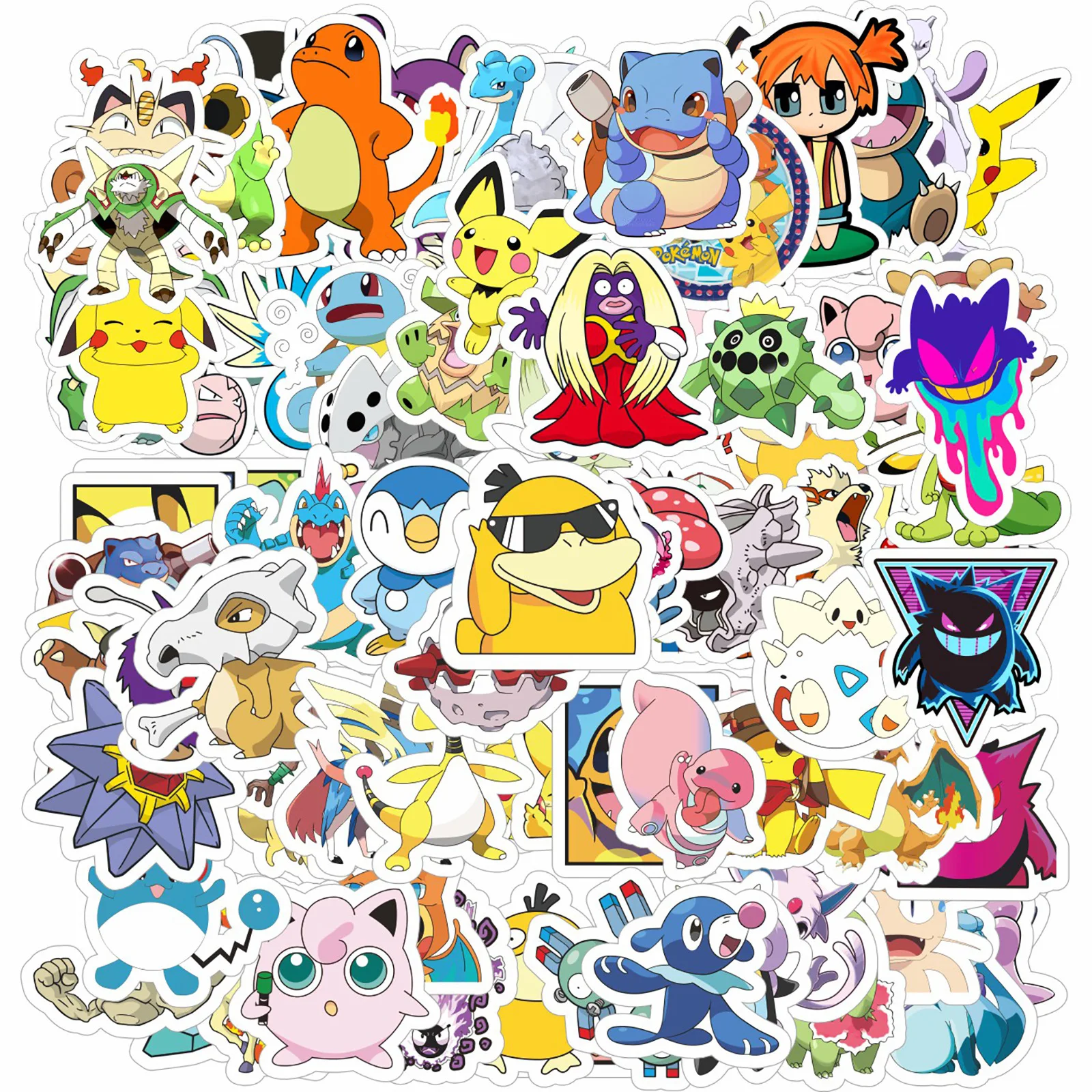 10/30/50pcs Japan Anime Pokemon Cartoon Stickers Pikachu DIY Toys  Skateboard Motorcycle Helmet Car Laptop Graffiti Sticker Gift - AliExpress