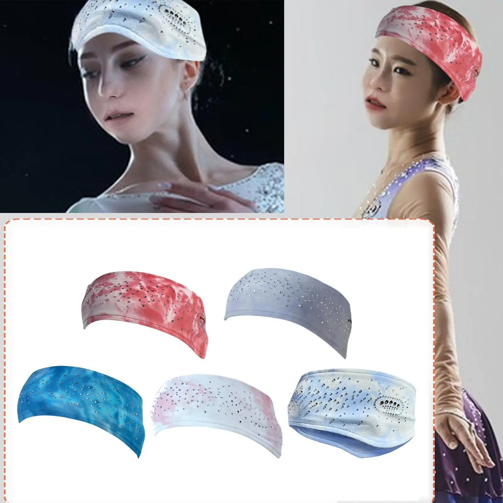 Figure Skating Headband, Sweat-absorbing Headband for Gym And Football.