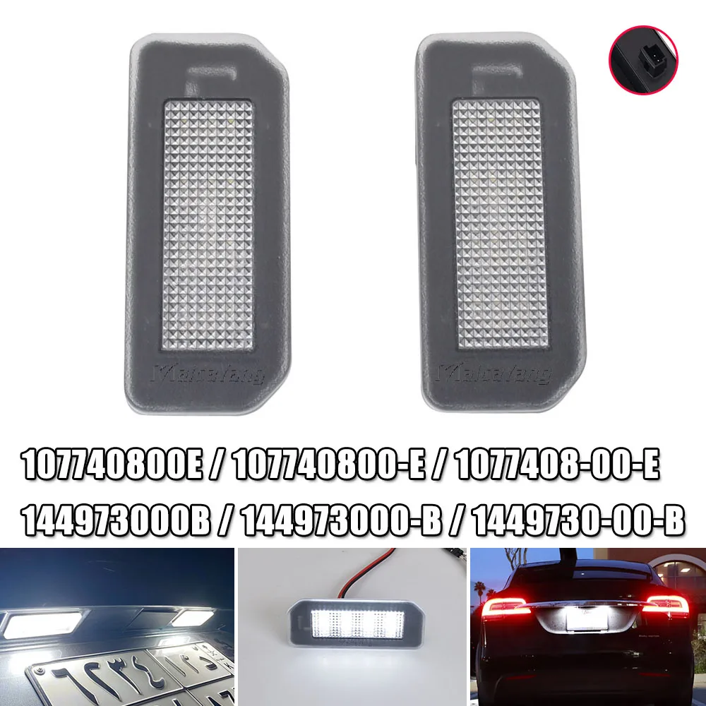 

Без ошибок, Ксеноновые белые фонари для номерного знака, фонари для Tesla Model 3 2017-2021 для модели Tesla Y 2020-2022, автомобильный Стайлинг