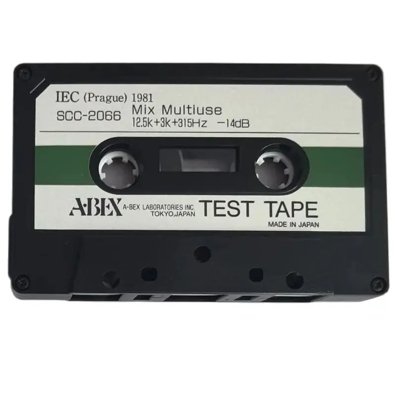 ABEX Test Tapes SCC-2066 Mix Multiuse Multi-Purpose Hybrid Test Tapes Frequency Speed & Flutter