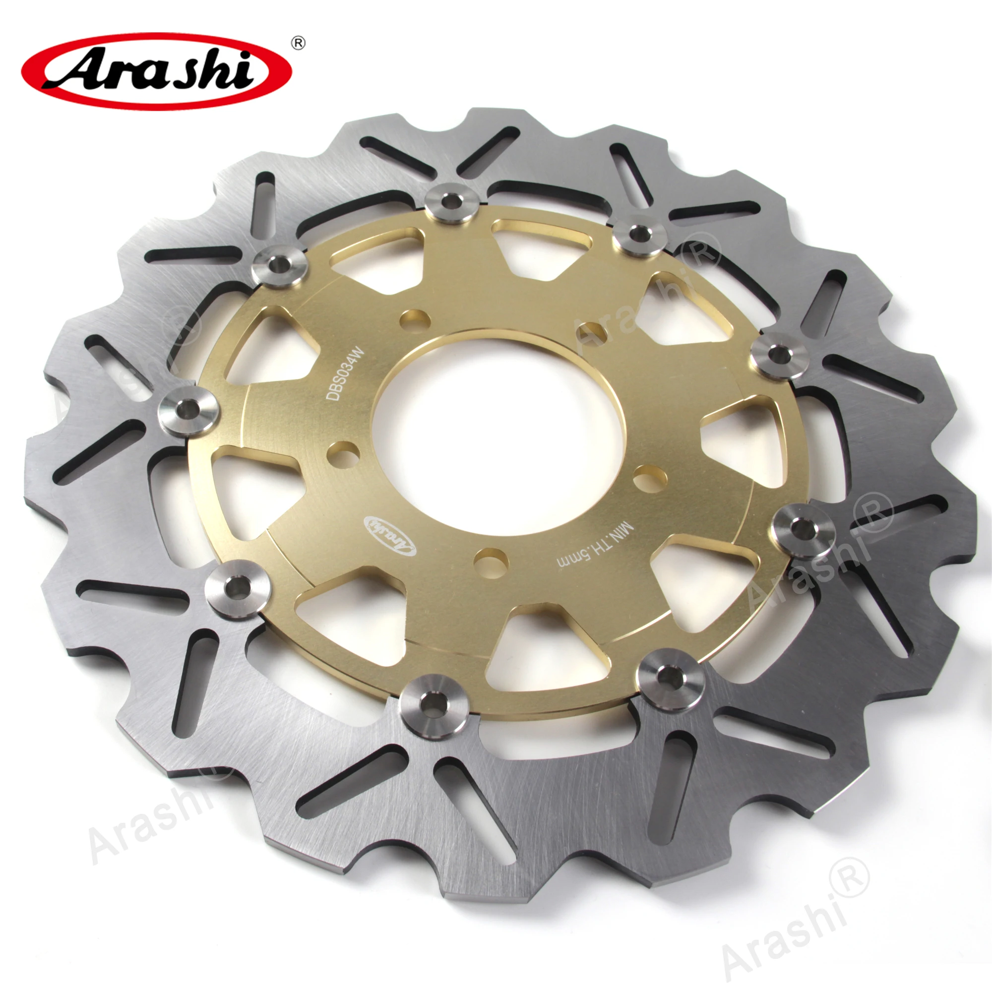 Arashi 300mm ZX6R 636 2003-2004 CNC Full Floating Front Rear