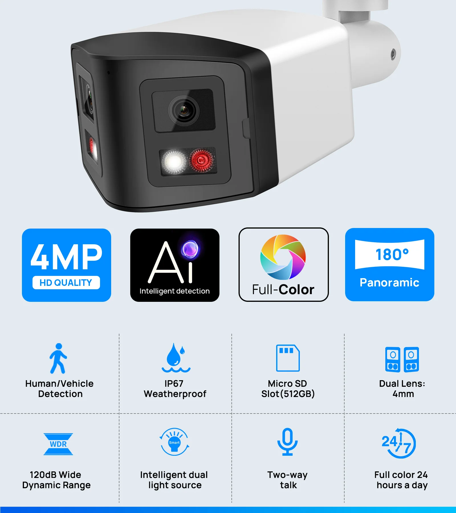Technical view of camera housing