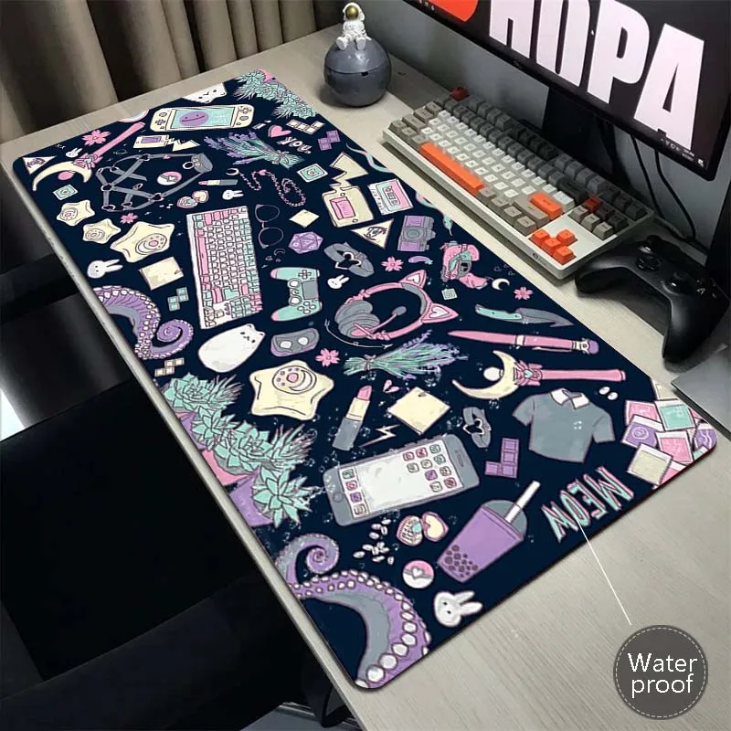 

Keycaps Gaming Mouse Pad Waterproof Large Mouse Mat Laptop Mouse Carpet Game Carpet Keyboard Pads Gamer Accessories Desk Mat XXL